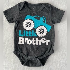“Little brother” truck onesie